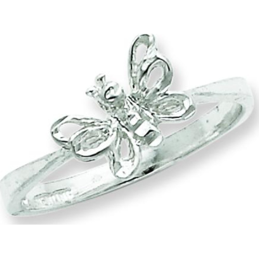 FindingKing Sterling Silver Butterfly Band Ring Size 6 - Elegant & Dainty Jewelry for Women, Perfect for Everyday Wear, Gifts & Special Occasions