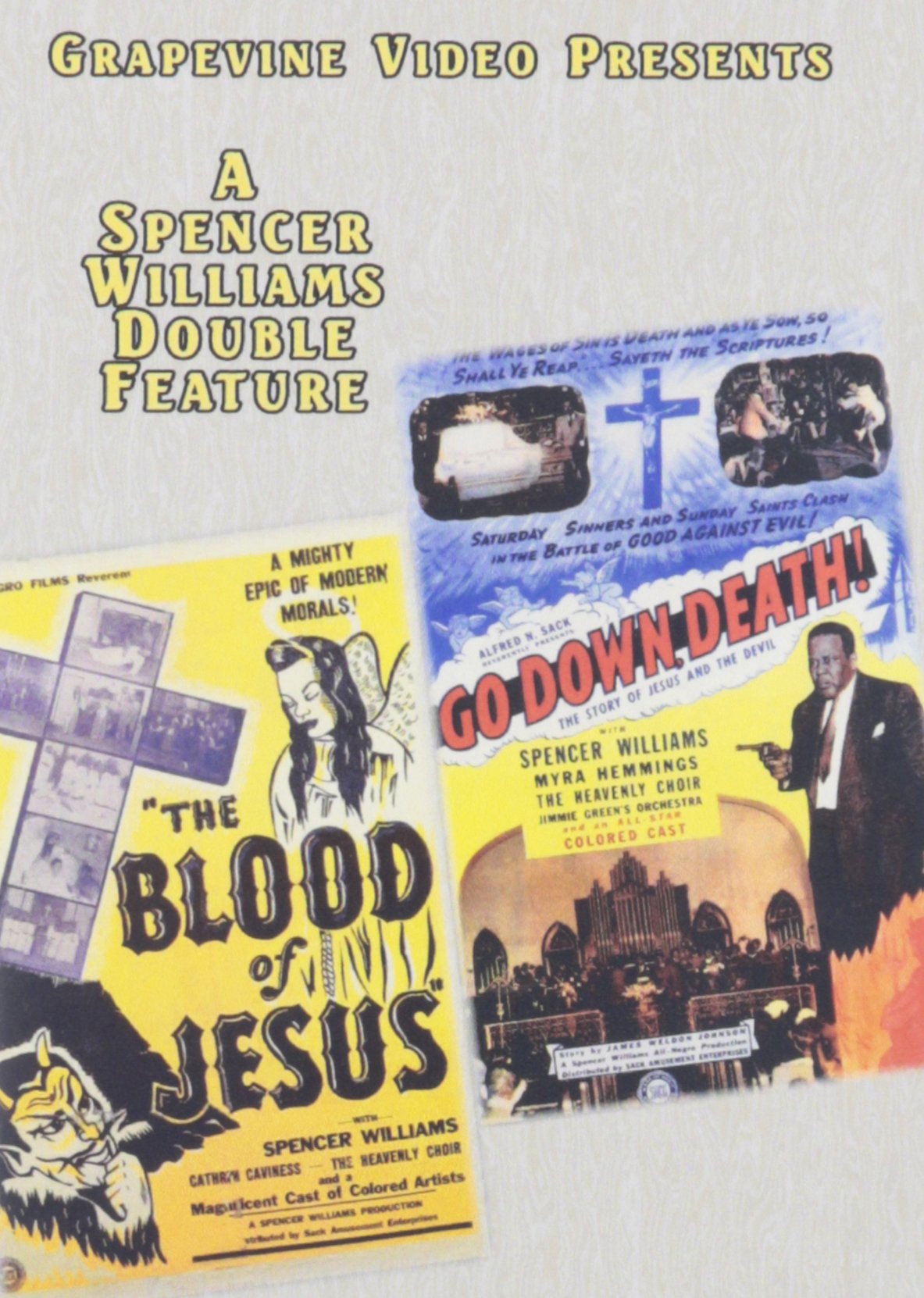 The Blood of Jesus & Go Down, Death! - Classic Black Cinema Double Feature DVD | Vintage Religious Films | Perfect for Movie Collectors & Film Studies