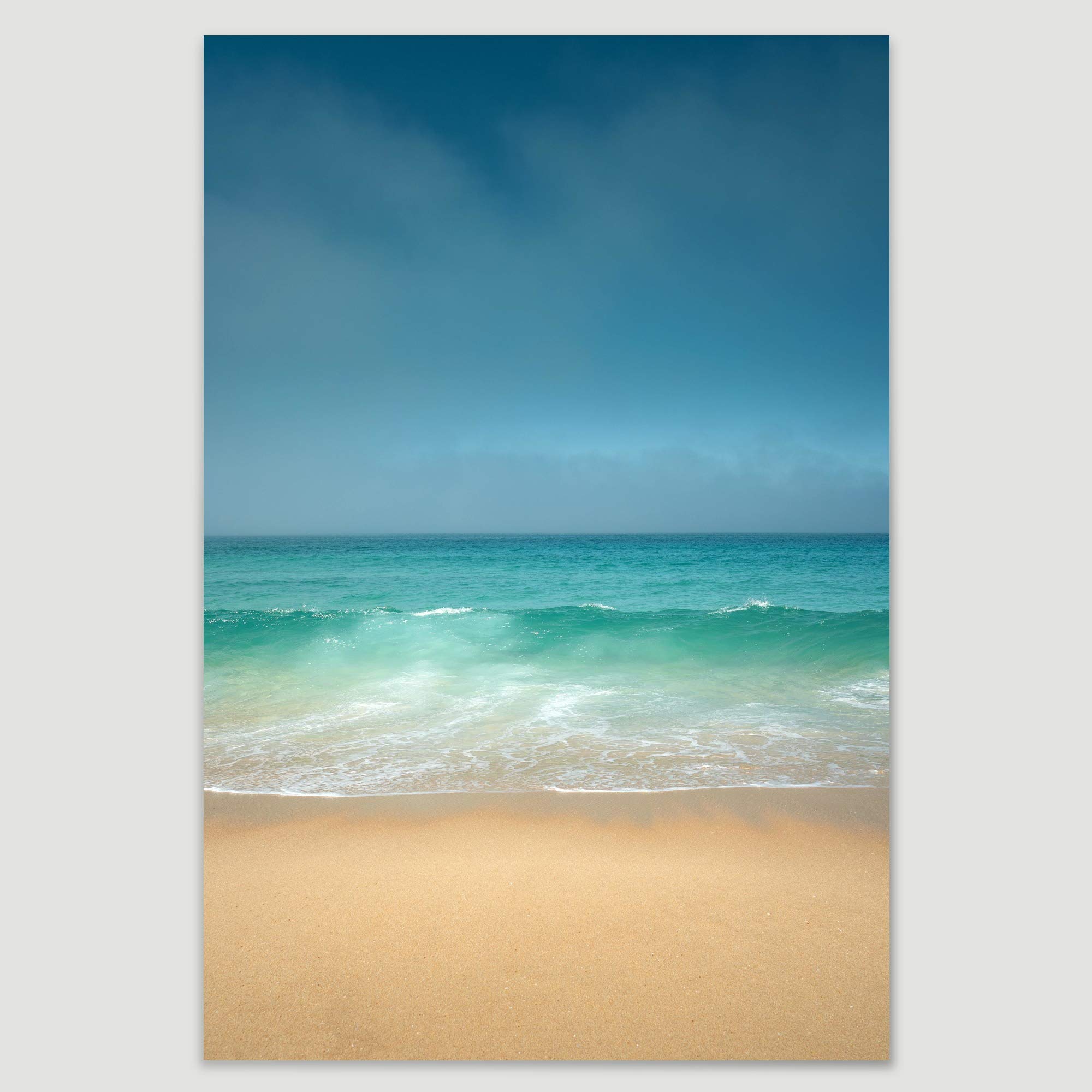 SIGNWIN Coastal Canvas Wall Art - 32x48 Inches Seashore View Beach Photography in Relaxing Blue Tones for Living Room, Bedroom & Office Decor