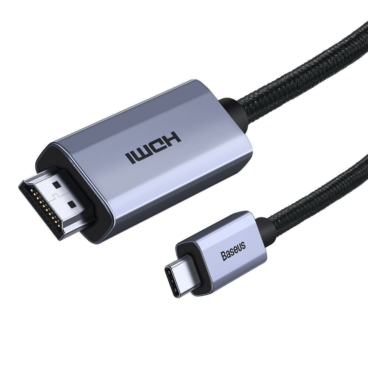 Baseus Ultra Durable 4K 60Hz USB-C to HDMI Cable Adapter 6.6ft (2m) - Perfect for Home Theater, Gaming & Office Presentations