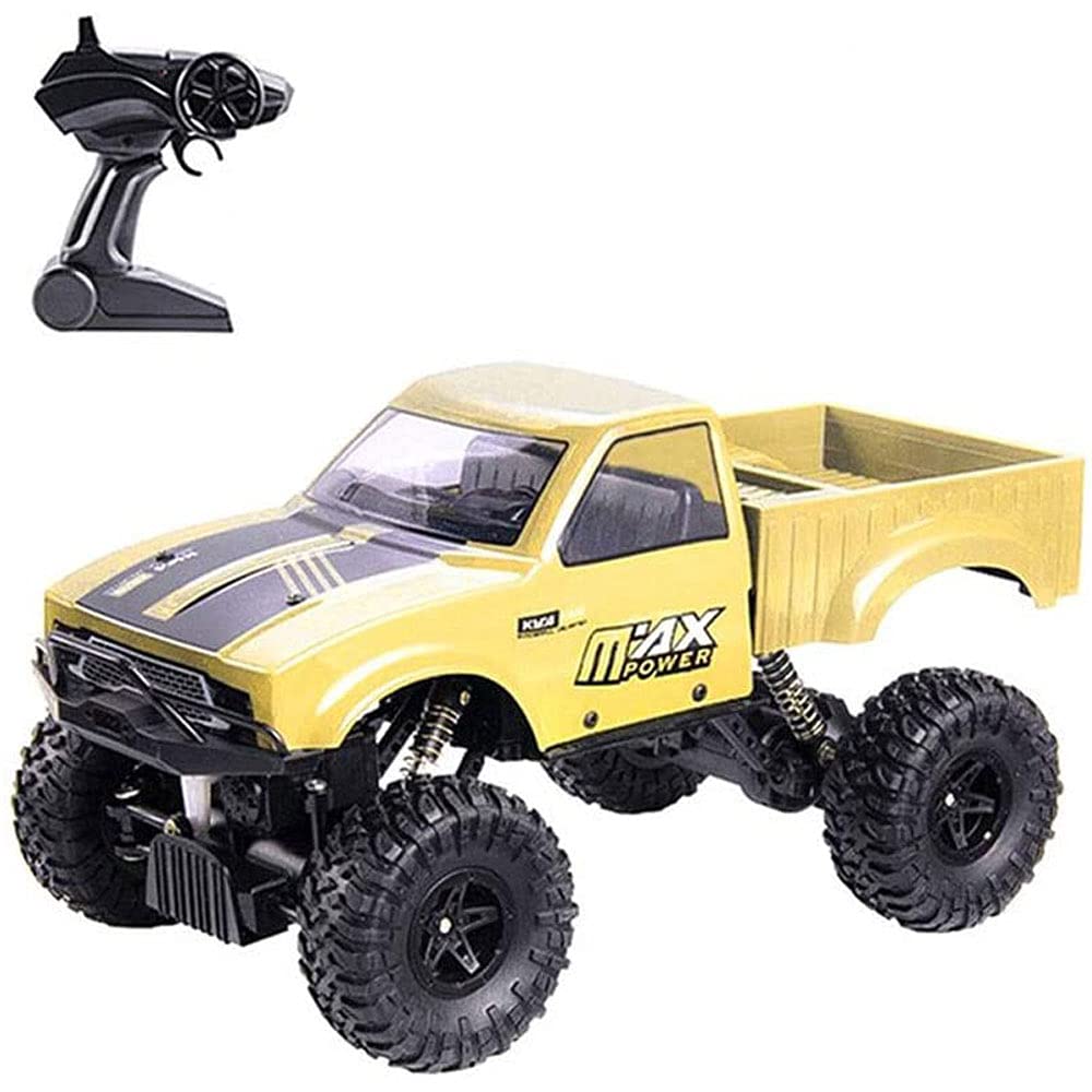 2.4Ghz Wireless Remote Control Monster Truck - All Terrain 4WD Off-Road RC Rock Crawler Toy for Boys Ages 8+ | Durable RC Car for Outdoor Play, Backyard Racing & Birthday Gifts for Kids