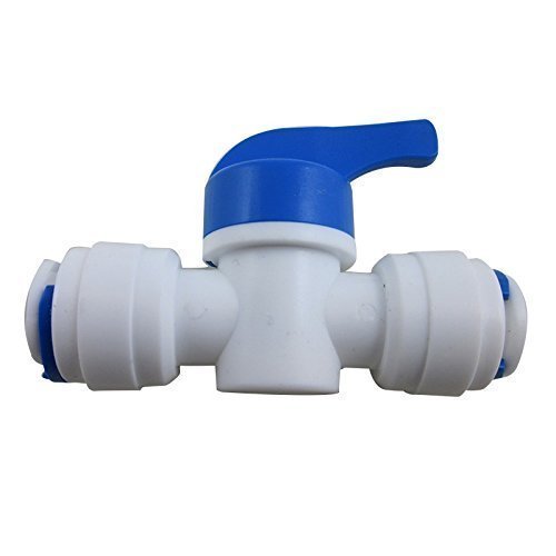 Lemny 1/4 inch OD Quick Connect Push In Water Tube Fitting - 10 Pack with Ball Valve, Y, T, I & L Type Connectors for Hydroponics, Aquariums & Plumbing Systems