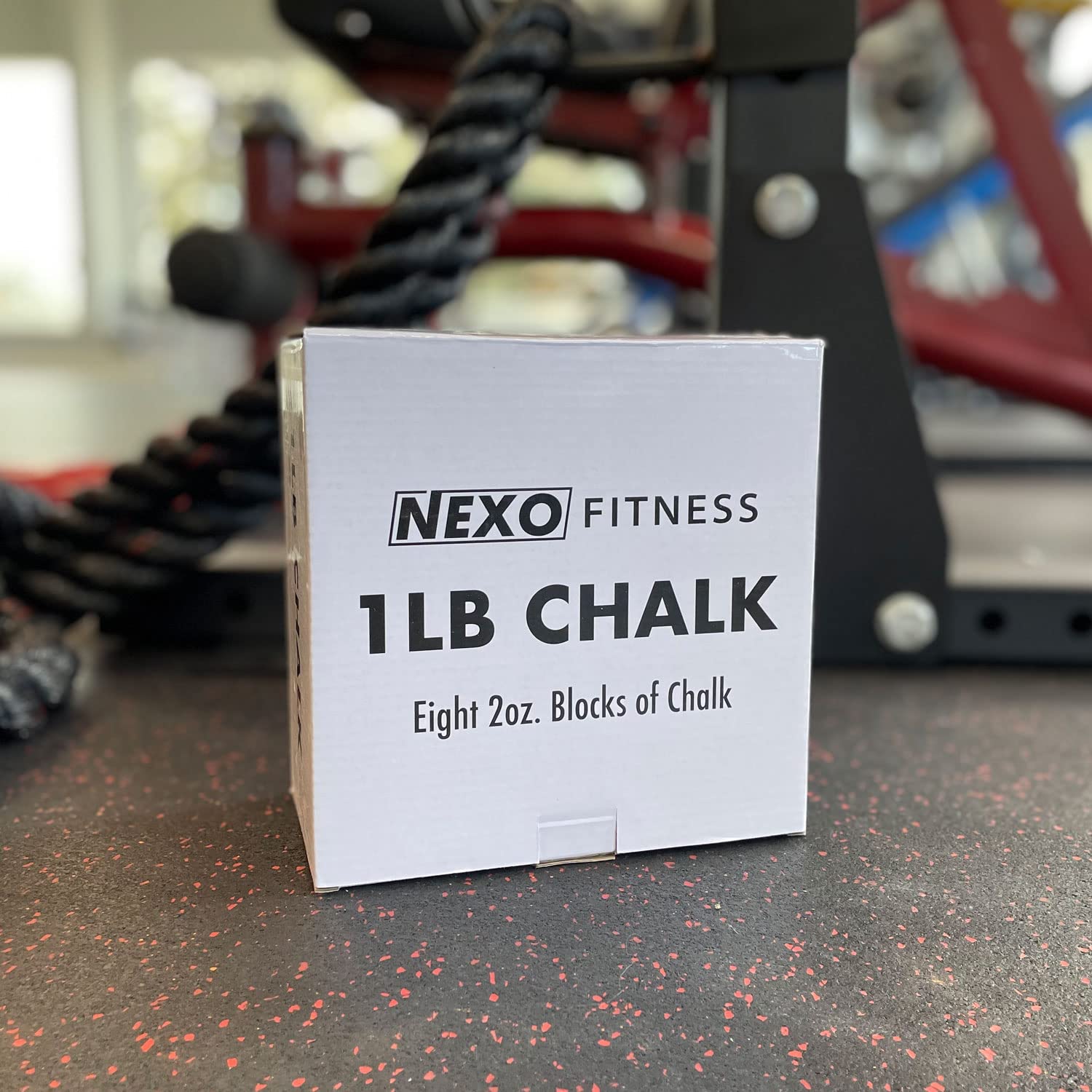 Nexo Premium Gym Chalk for Weightlifting, Rock Climbing & ASMR - 1LB (Eight 2oz Blocks) | Non-Toxic, Crushable Magnesium Carbonate | Perfect for CrossFit, Powerlifting & Home Workouts