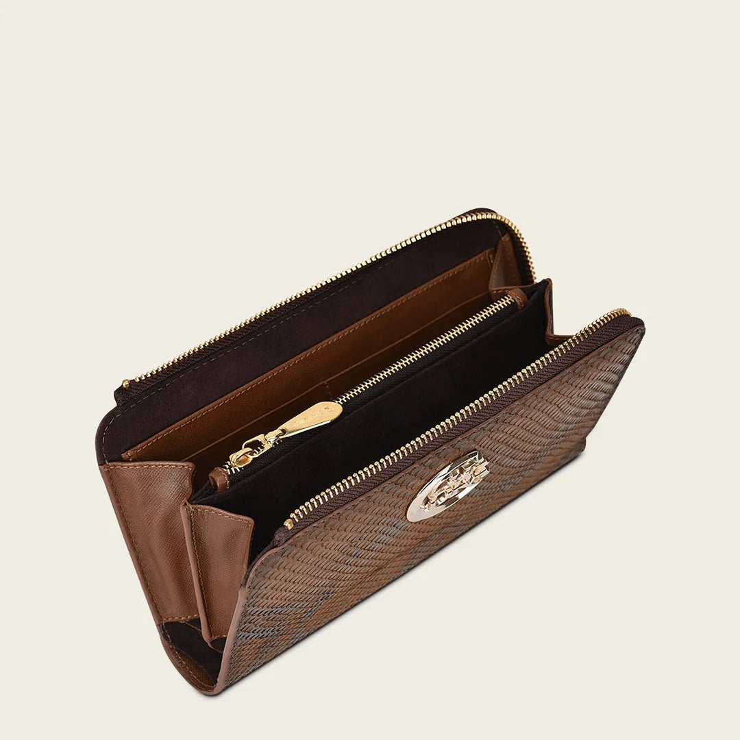 BD235PI Cuadra Black Casual Fashion Bifold Wallet Clutch for Women - Stylish & Compact Everyday Purse for Work, Travel, and Night Out