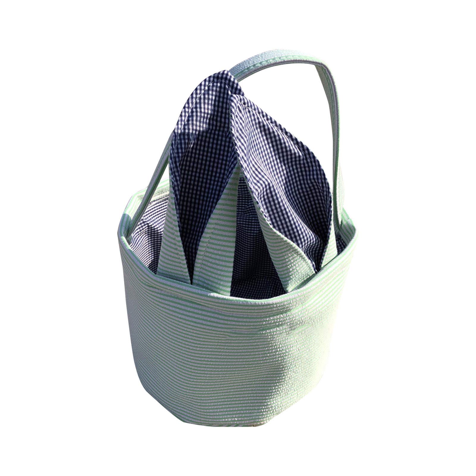 Cute Easter Bunny Egg Candy Basket - Decorative Party Buckets for Kids, Home Storage Organizer for Clothes & Closet