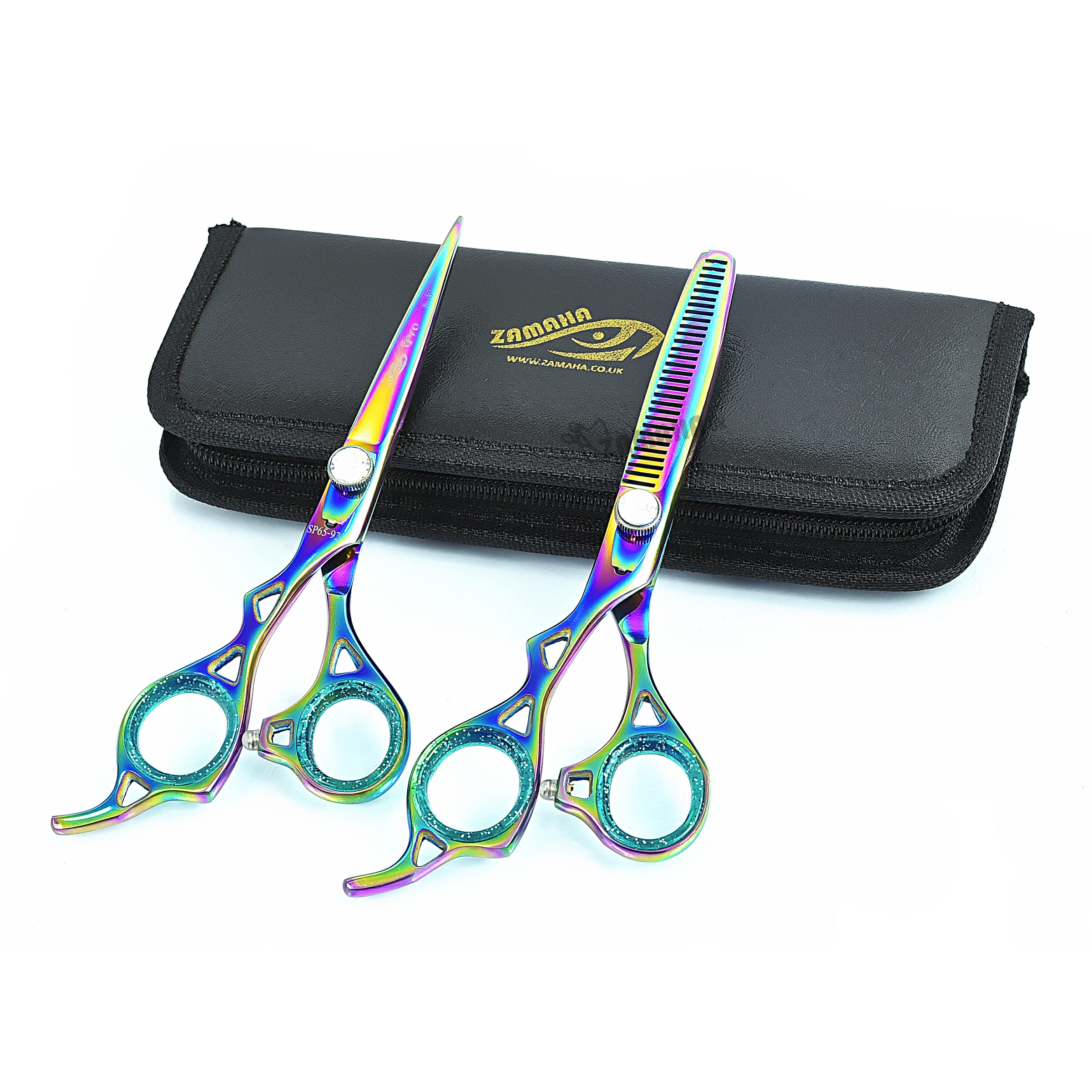 Professional Left-Handed Hair Cutting Scissors Kit - 6.5