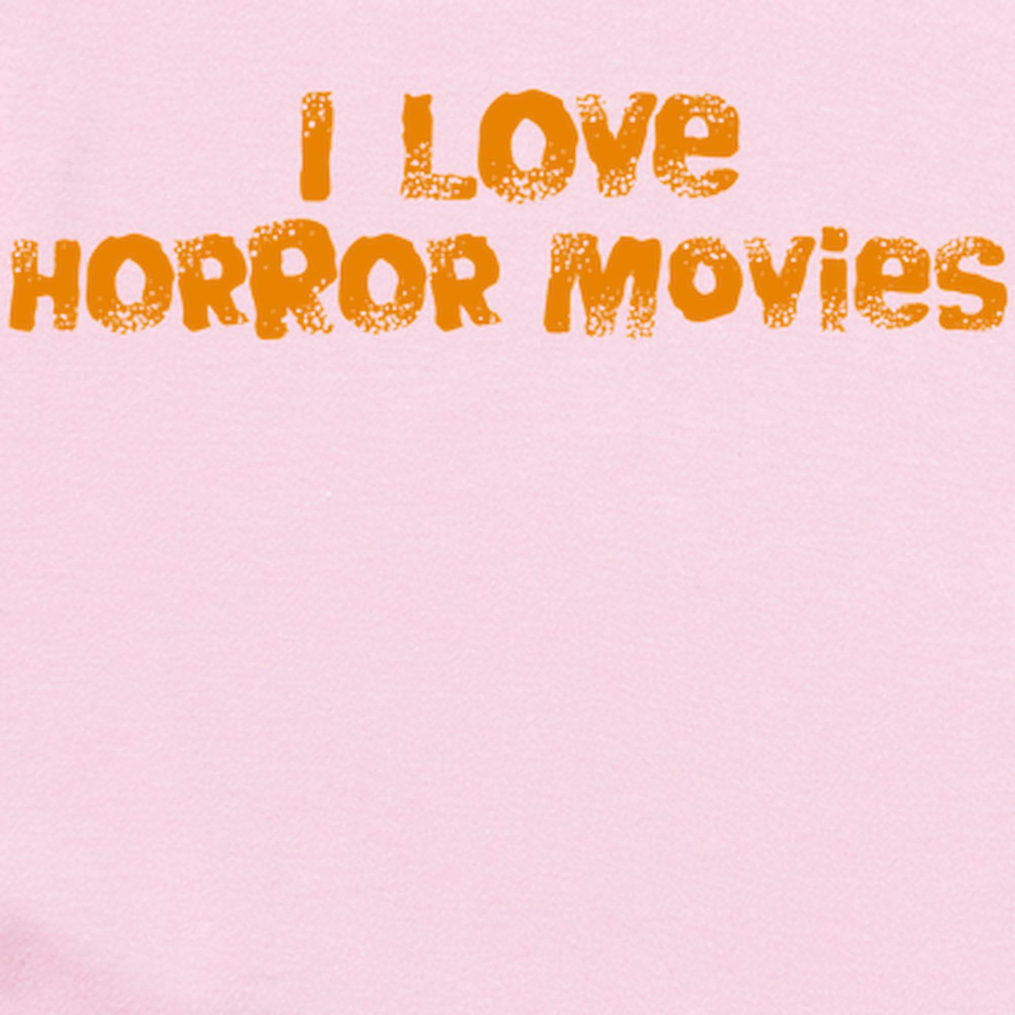 CafePress I Love Horror Movies Baby Bodysuit - Cute Infant Romper for Boys & Girls - Perfect for Halloween, Movie Nights & Horror Fan Gifts