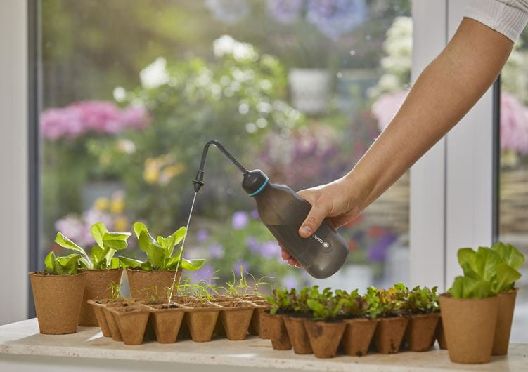 Gardena Soft Sprayer 0.45L (11102-20) - Gentle Watering for Indoor Plants, Garden Flowers & Delicate Seedlings - Perfect for Home Gardening & Greenhouses