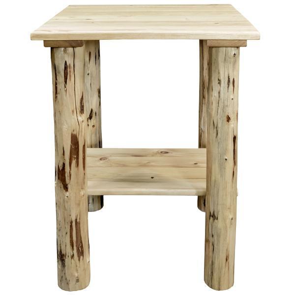 Montana Outdoor End Table - Weatherproof Patio Side Table for Garden, Deck, Poolside & Porch Use
