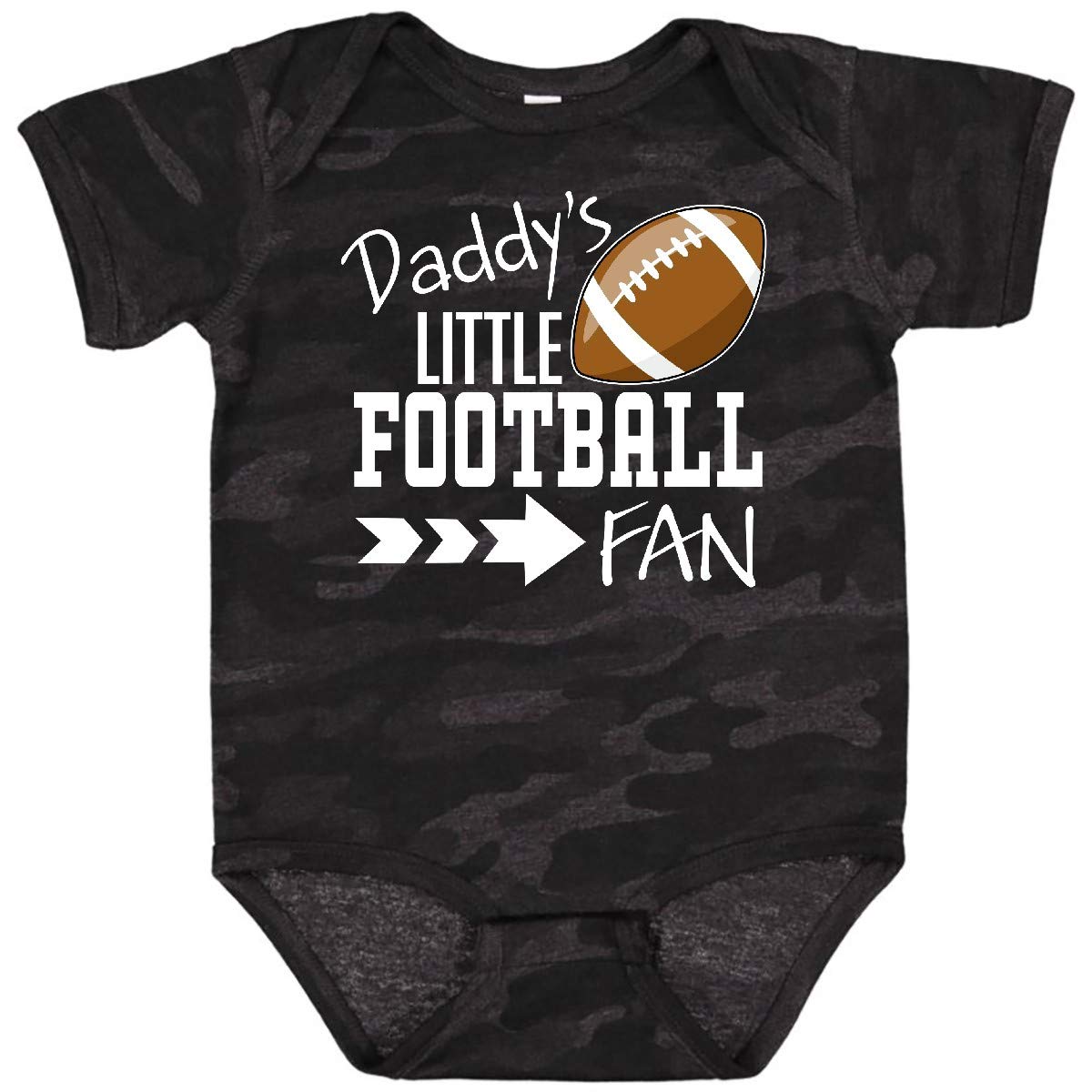 Inktastic Daddy's Little Football Fan Baby Bodysuit - Cute Infant Onesie for Game Day & Family Outings - Perfect Gift for Newborns and Football Lovers