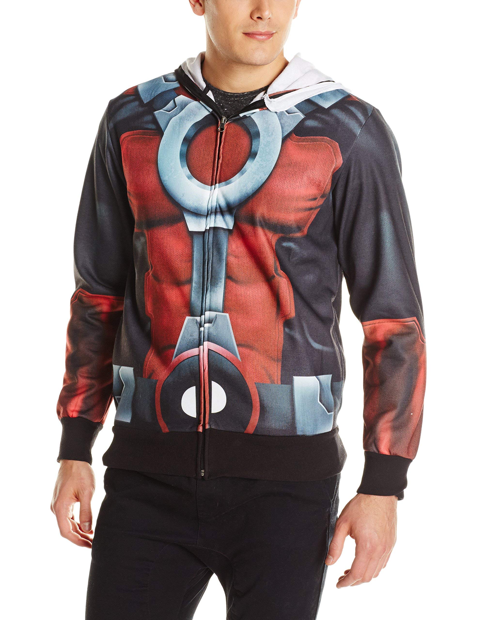 Marvel Men's Painted Pool Sublimated Costume Fleece - Superhero Swimwear for Beach, Pool Parties & Cosplay | Comfortable & Quick-Drying Performance Fabric