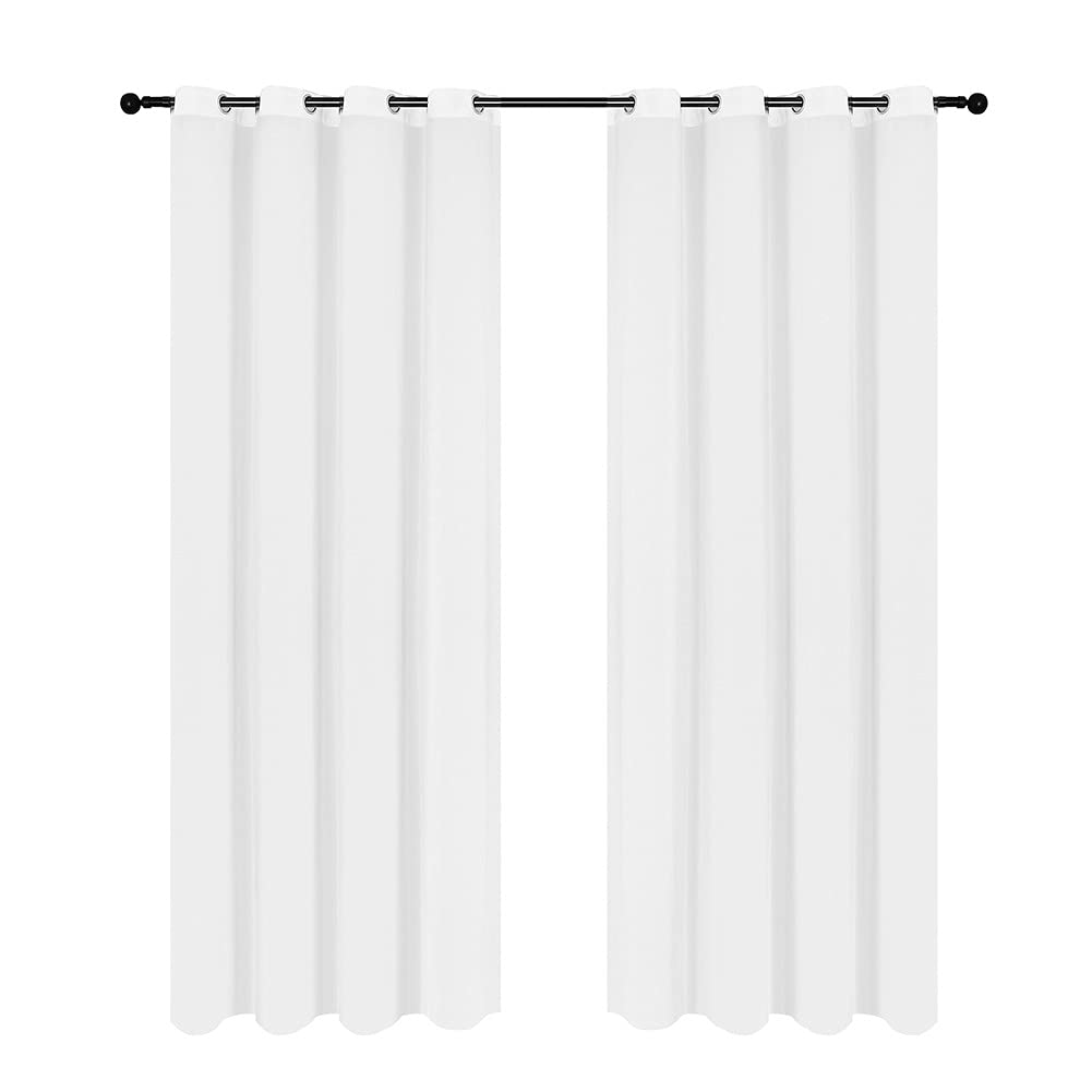 Modern Simple Solid Color Sheer Curtains for Privacy - Light Filtering Window Drapes for Christmas Decor, Bedroom, Living Room & Dining Room | Home Decor & Holiday Styling