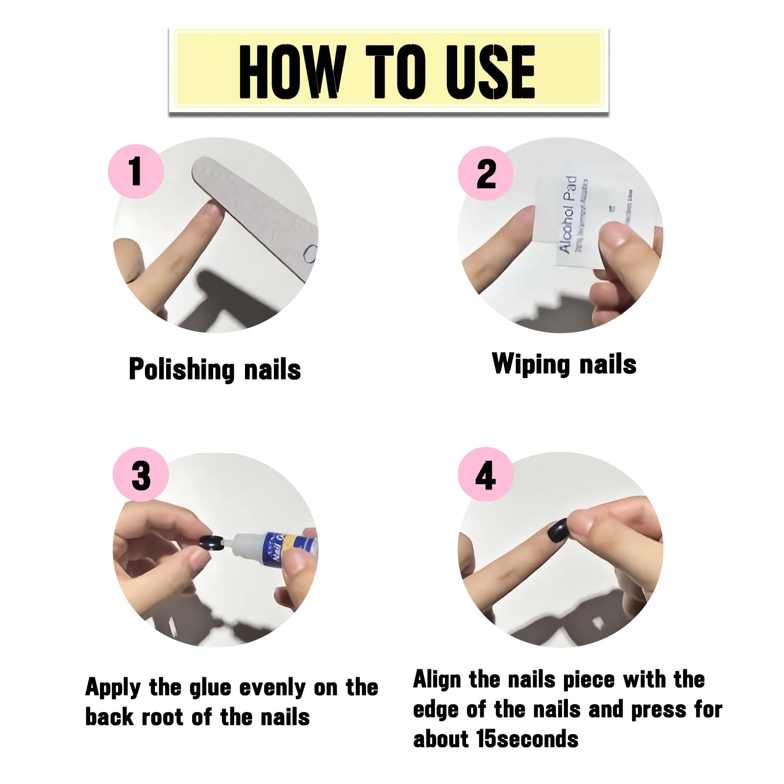 IMSOHOT 24PCS Coffin Press-On Nails - Long Ballerina Fake Nails, Nude Full Cover Acrylic Glossy Stick-On Nails for Women | Perfect for Parties, Weddings & Everyday Glam