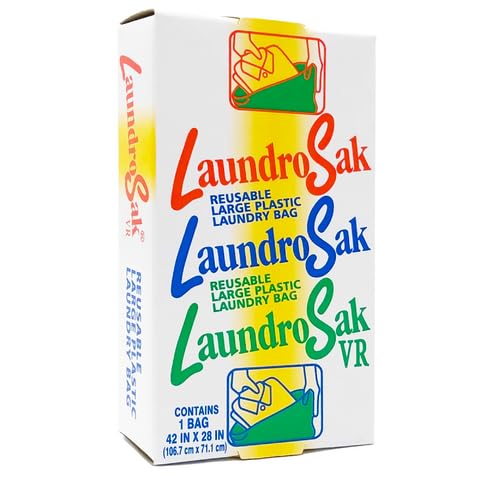 LaundroSak VR50 Coin-Operated Reusable Laundry Bag - Durable & Secure Transport Storage for Clothes - Ideal for Laundromats, Dorms, Travel & Everyday Use