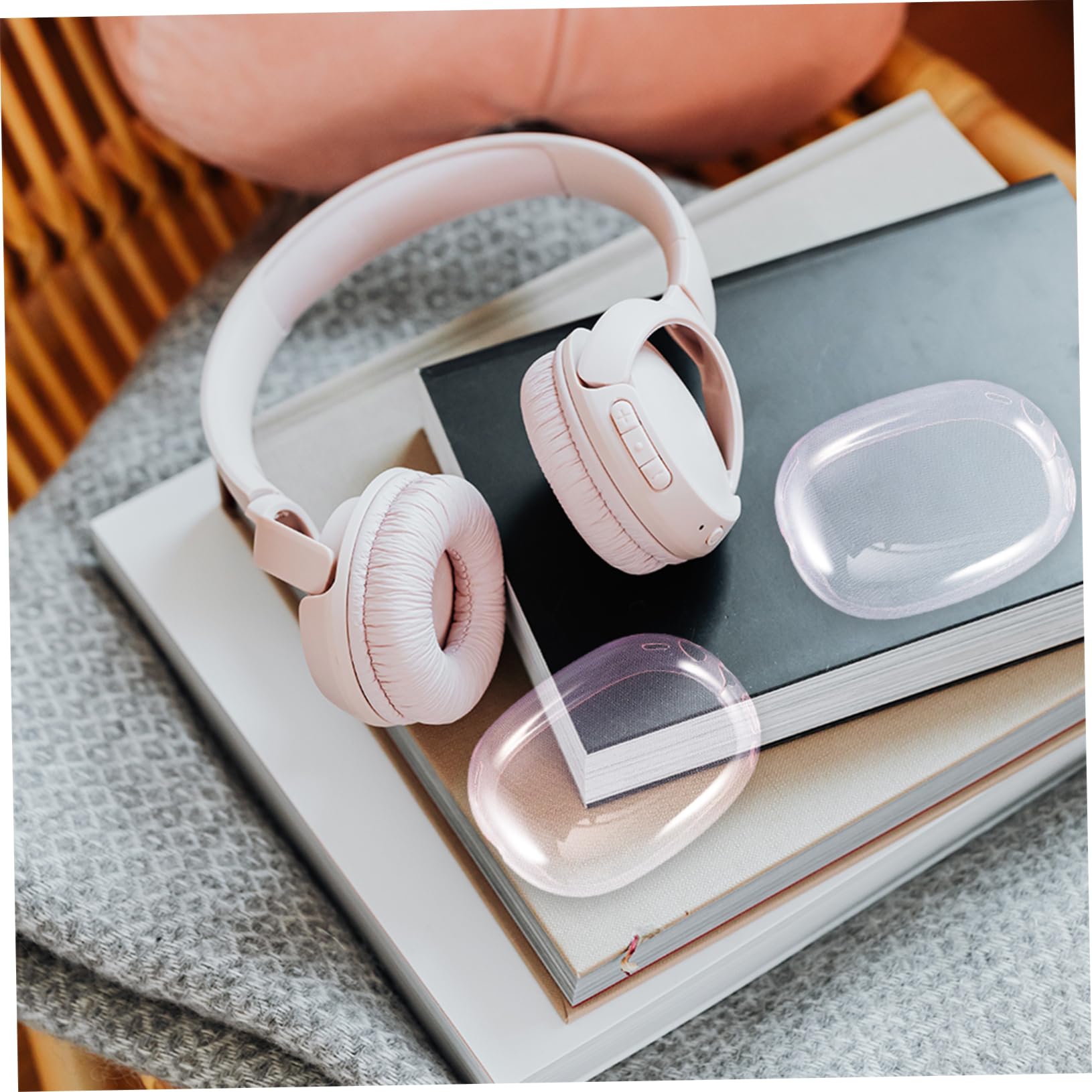HEMOTON Protective Ear Pad Cover Case - Lightweight & Portable Ear Cushion Protector for Headphones - Perfect for Travel, Workouts, and Daily Use