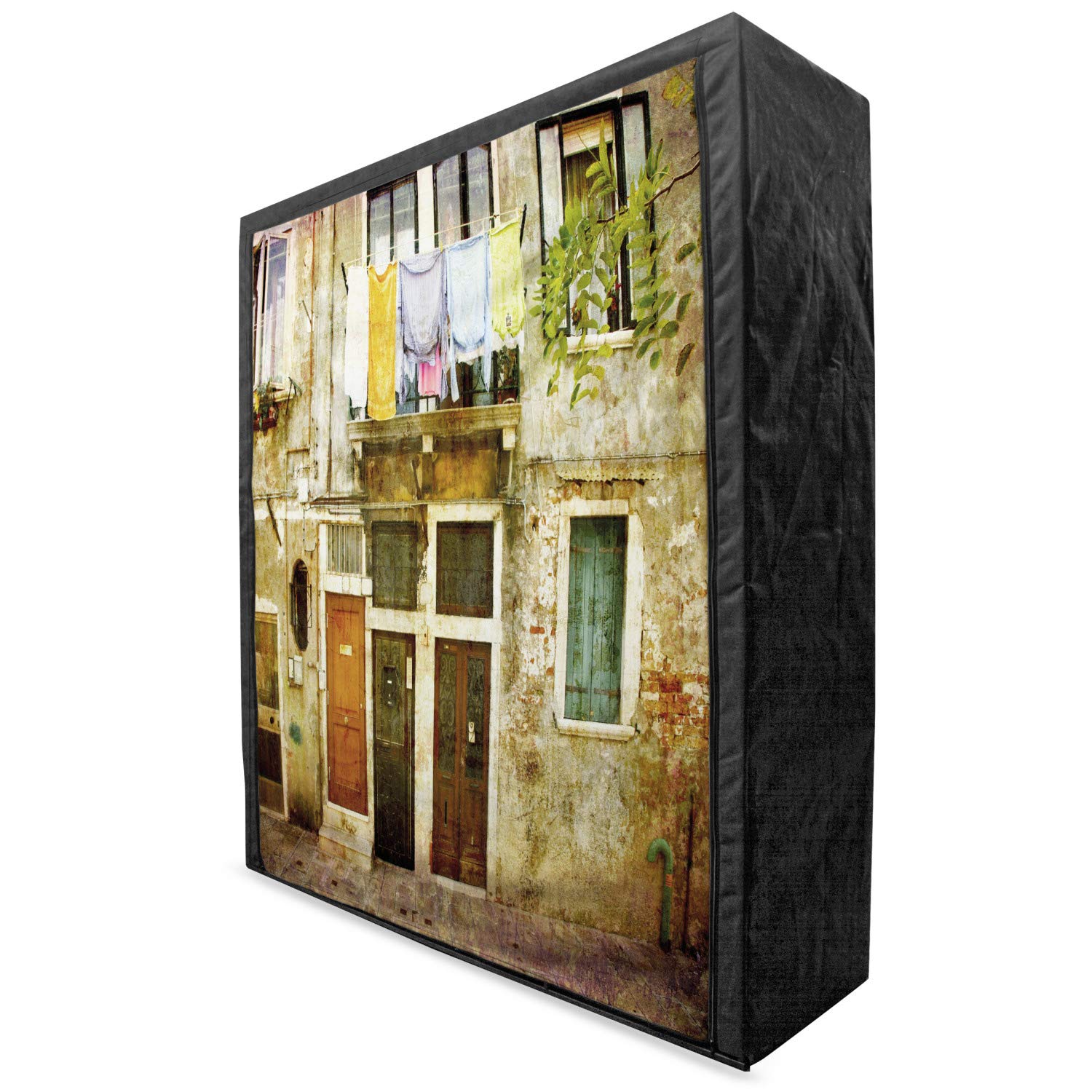 Ambesonne Venice Portable Fabric Wardrobe - 59