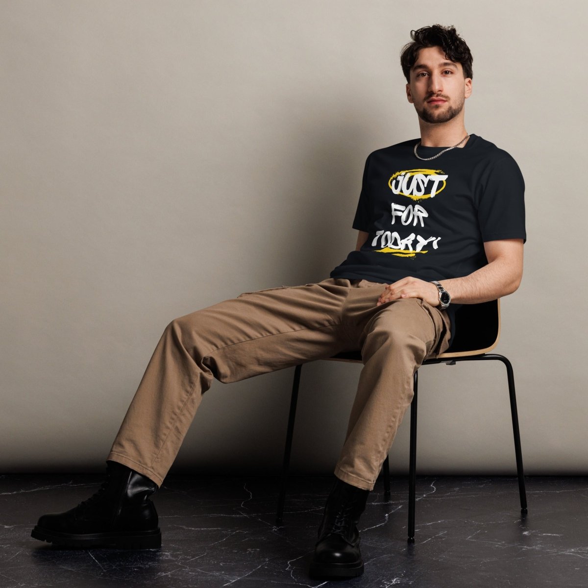 Street Sovereign Tee - 'Just for Today' & 'TRY' Edition Graphic T-Shirt for Men | Trendy Streetwear Fashion | Perfect for Casual Wear, Urban Outfits & Music Festivals