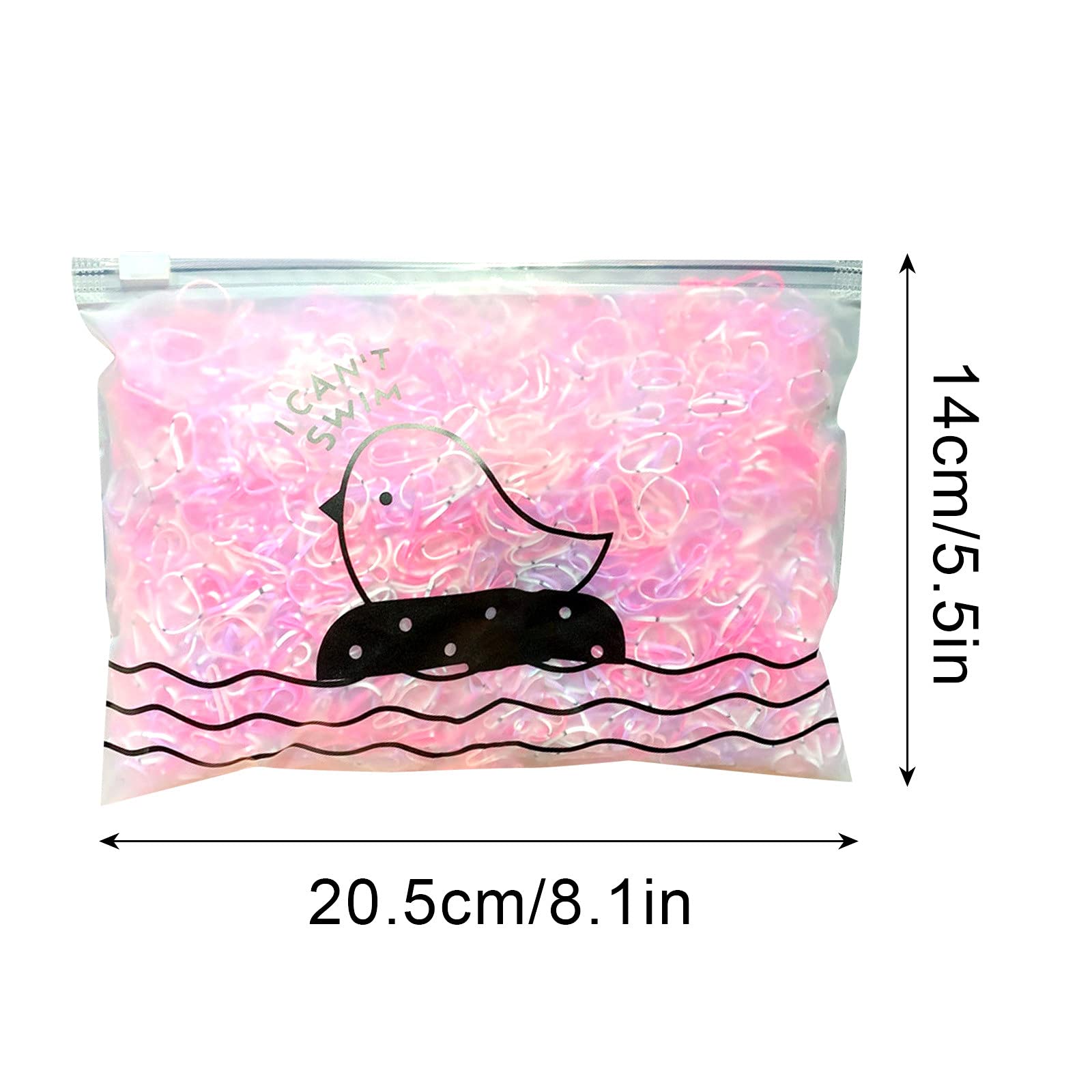 Colorful Elastic Hair Bands 1000pcs - Soft Hair Ties for Kids & Braids - Hair Accessories for Daily Styling