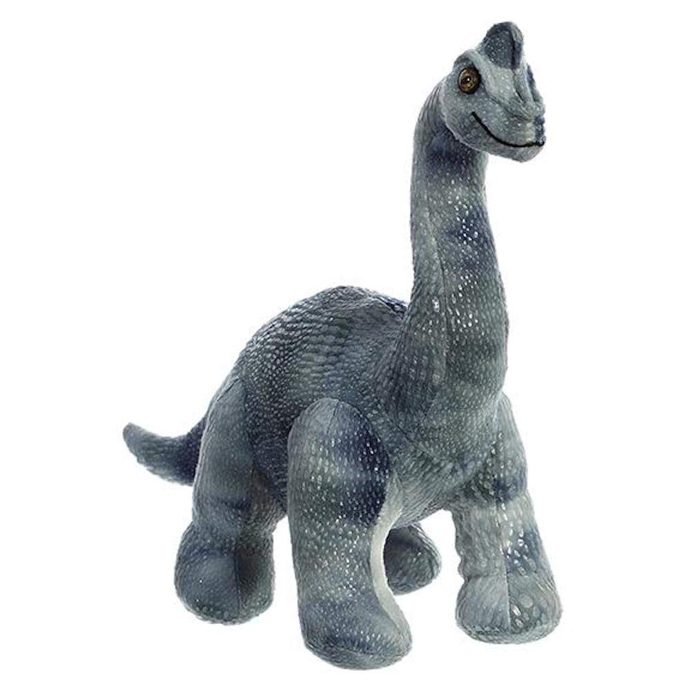 Aurora® Ferocious Dinos & Dragons Diplodocus Plush Toy - 13 Inch Gray Stuffed Dinosaur for Kids | Prehistoric Playtime, Cuddly Companion Gift for Boys & Girls | Perfect for Bedtime, Nursery Decor & Dino-Themed Parties