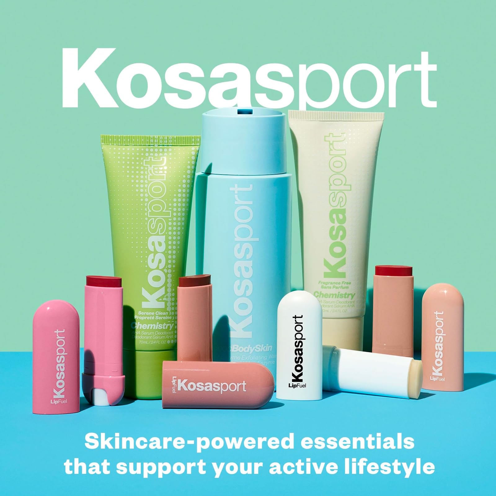 Kosas Chemistry Deodorant - Aluminum & Baking Soda Free, BO-Fighting AHA Serum for Exfoliating, Softening & Nourishing Skin | Beachy Clean Scent | Natural Deodorant for Women & Men | Perfect for Gym, Work & Daily Freshness