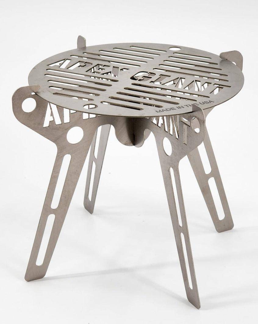 APEX GIANT Fire Tower Grill - Portable Outdoor Camping & Backyard BBQ Grill for Picnics, Tailgating & Family Gatherings