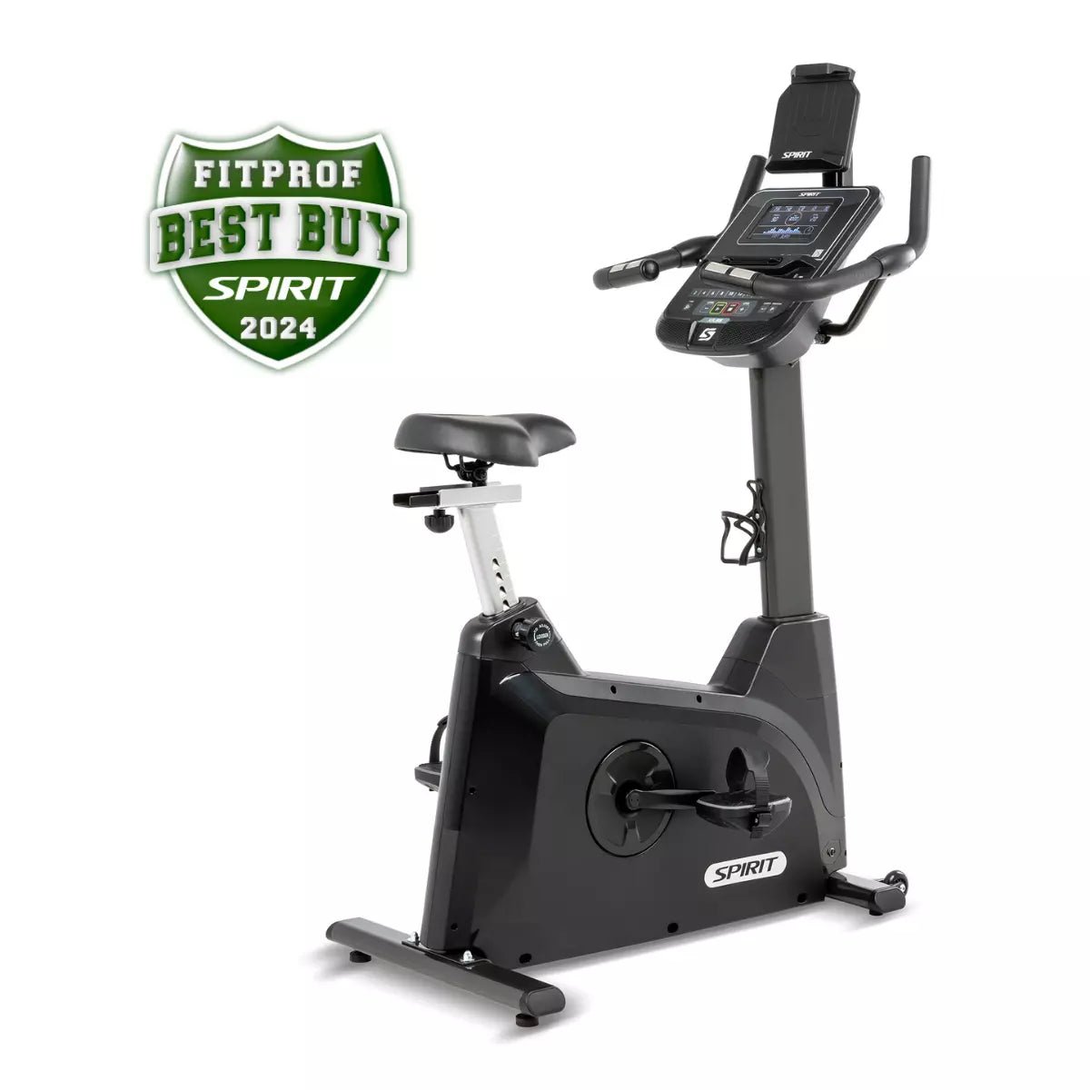 Spirit XBU55 Upright Exercise Bike - Indoor Cycling Trainer for Home Gym, Cardio Workout & Fitness Training | Perfect for Small Spaces & Apartment Workouts