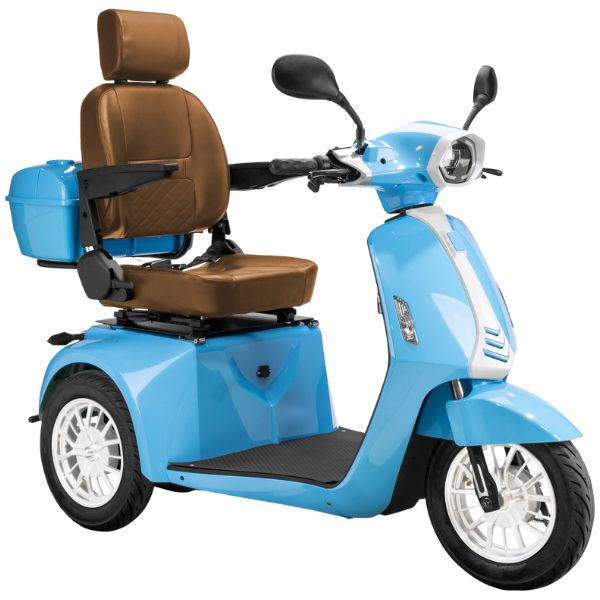 Premium Heavy Duty 3-Wheel Mobility Scooter for Adults - Lightweight & Foldable Electric Scooter with Long Battery Life - Ideal for Seniors, Travel, Shopping & Outdoor Activities