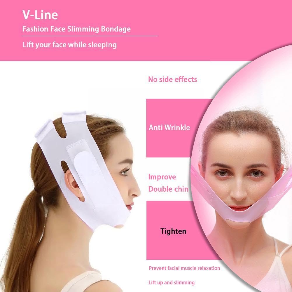 Kesig® Double Chin Lift Mask - Silicone V-Line Lifting Face Mask for Women & Men | Skin Tightening & Jawline Contouring | Perfect for Daily Skincare & Special Occasions