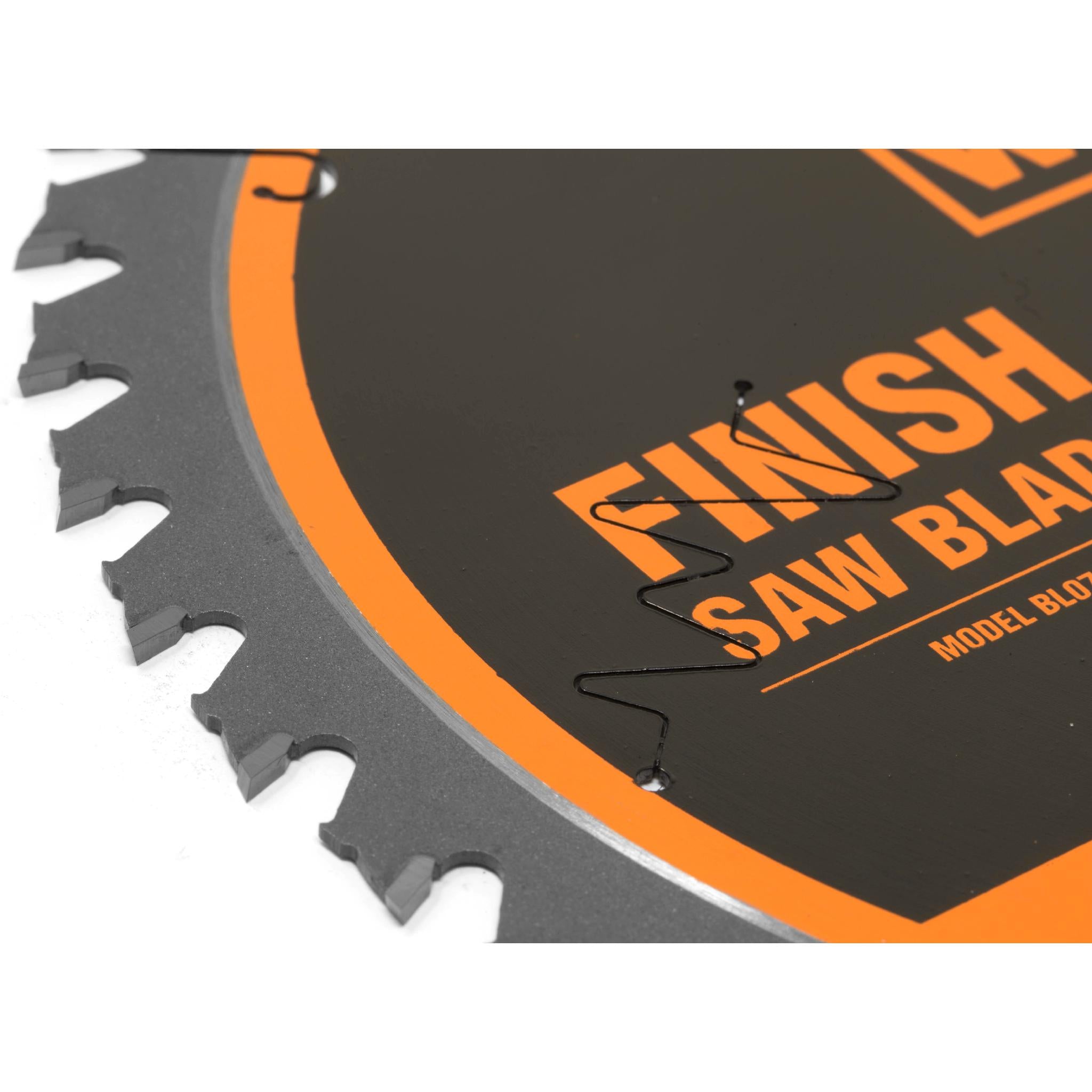 7.25 Inch 40 Tooth Carbide Tipped Professional Finish Saw Blade - WEN BL0740 for Miter Saws & Circular Saws | Perfect for Woodworking, Trim Work & Fine Finish Cuts