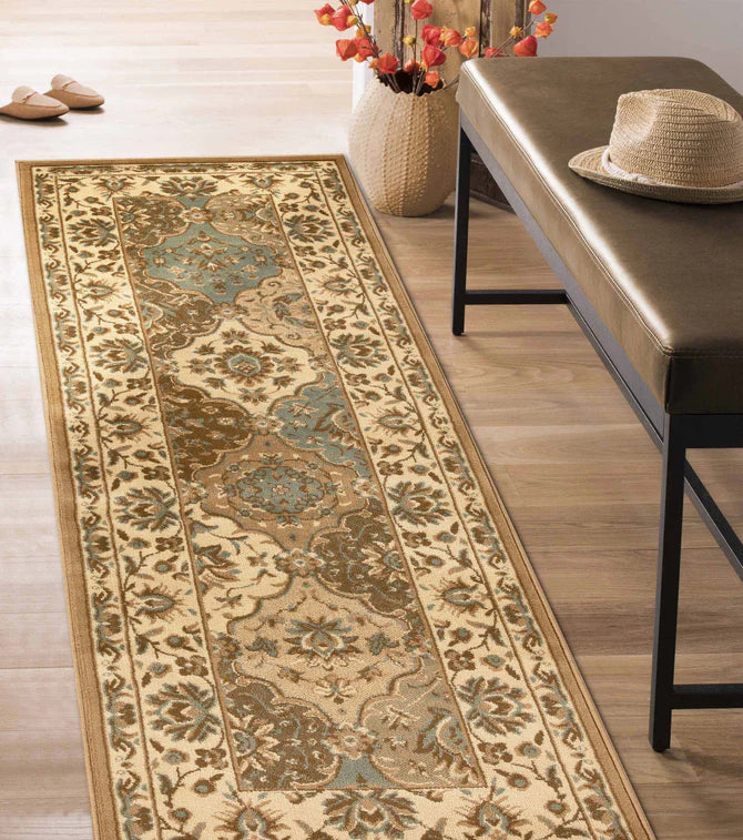 Palmyra Traditional Floral Medallion Indoor Area Rug - Non-Slip Living Room Carpet, Bedroom Runner Rug for Home Decor | Perfect for Hallway, Entryway & Cozy Spaces