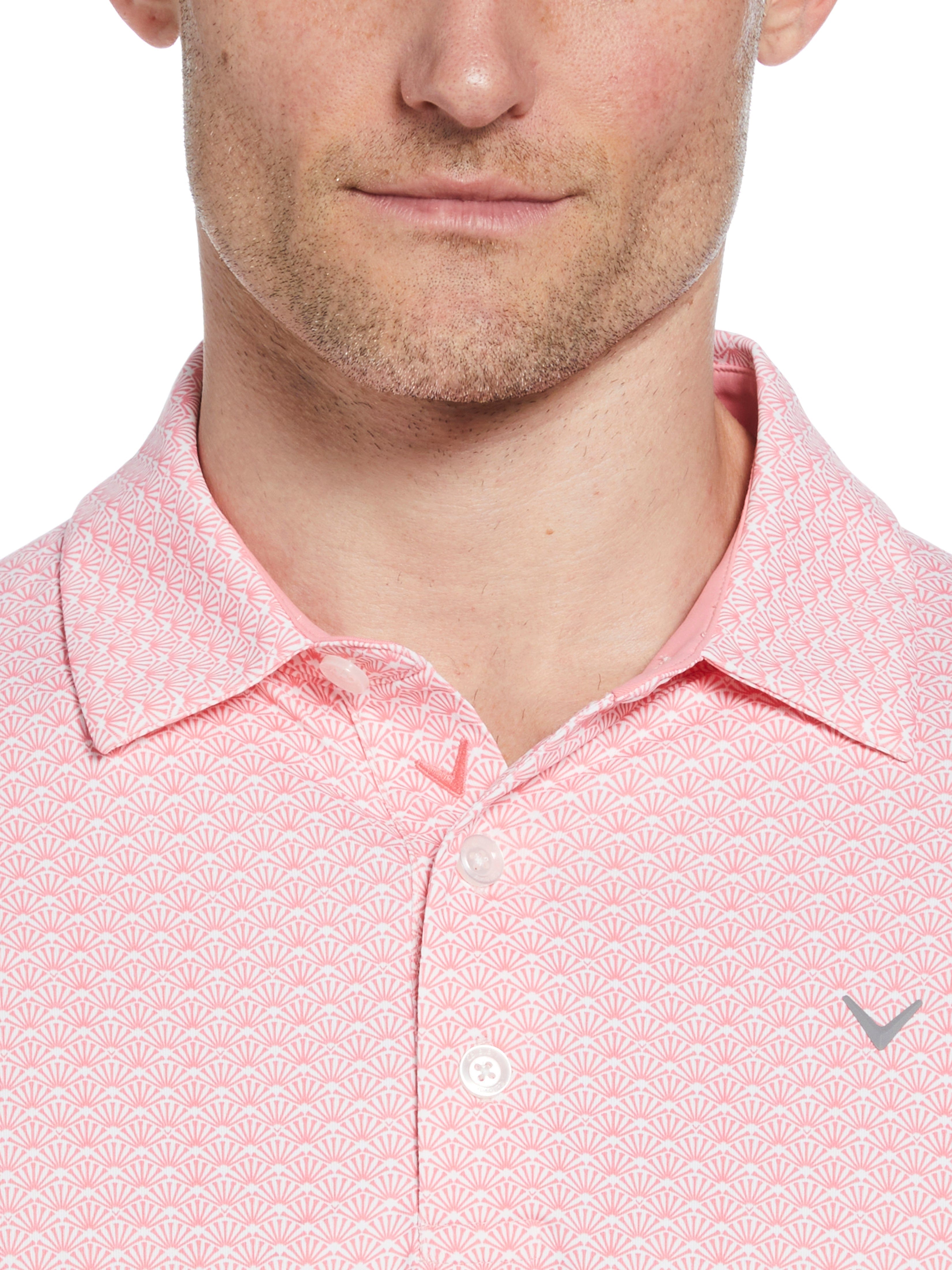Men's Stylish Golf Polo Shirt with Trademark Print - Breathable & Comfortable for Golf, Casual Wear & Outdoor Activities