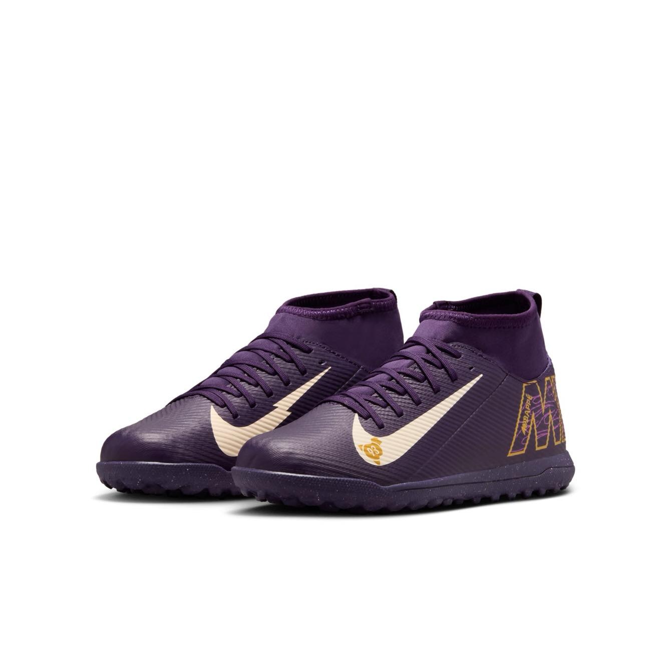 Nike Jr. Mercurial Superfly 10 Club Kylian Mbappé TF Soccer Cleats for Kids - Lightweight Football Shoes with Synthetic Leather for Indoor & Outdoor Training, Matches and Street Soccer