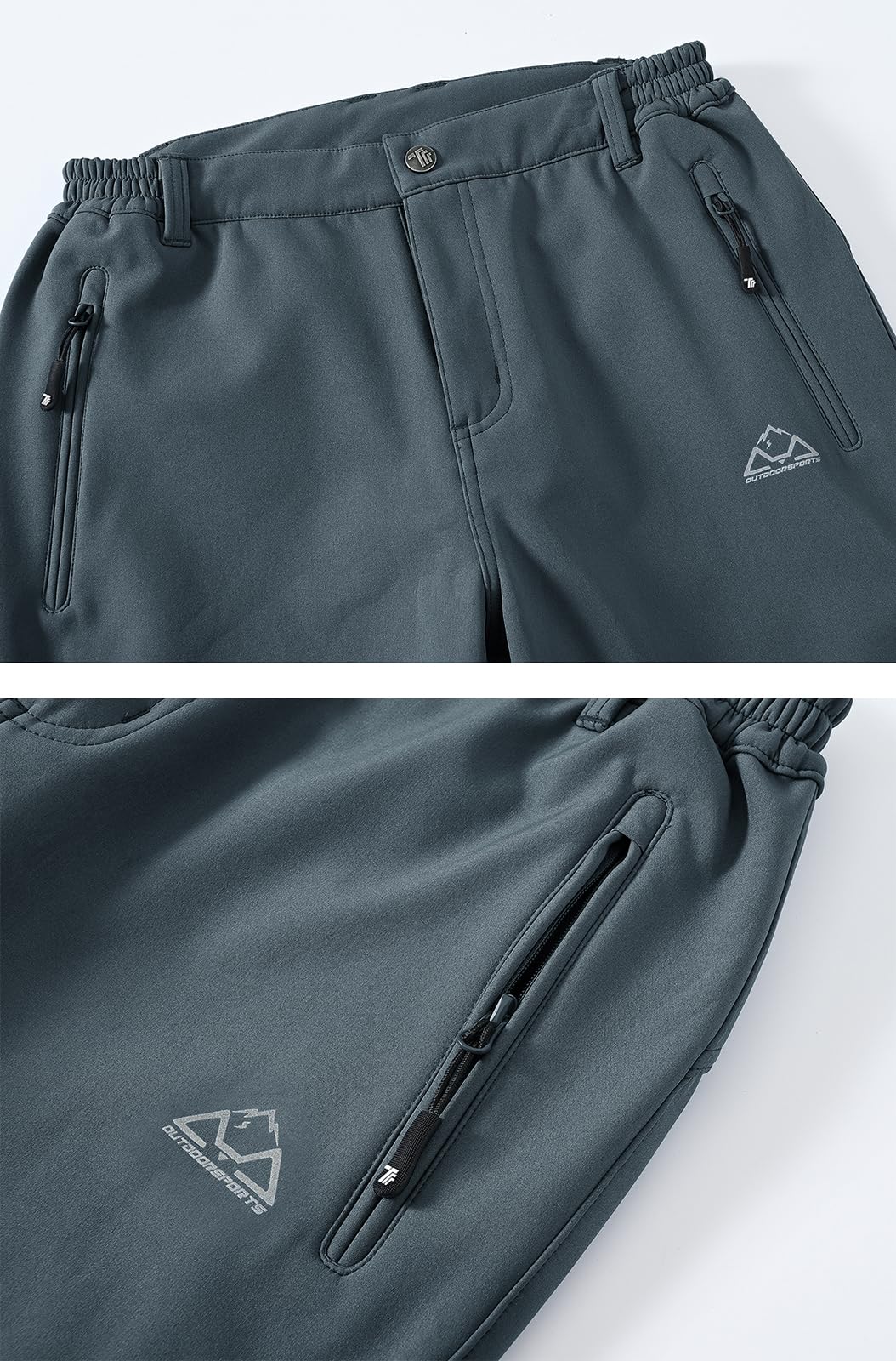 Women's Fleece Lined Waterproof Winter Pants - Insulated Softshell Snow Ski Hiking Pants for Women | Warm Thermal Outdoor Pants for Skiing, Snowboarding & Mountain Climbing