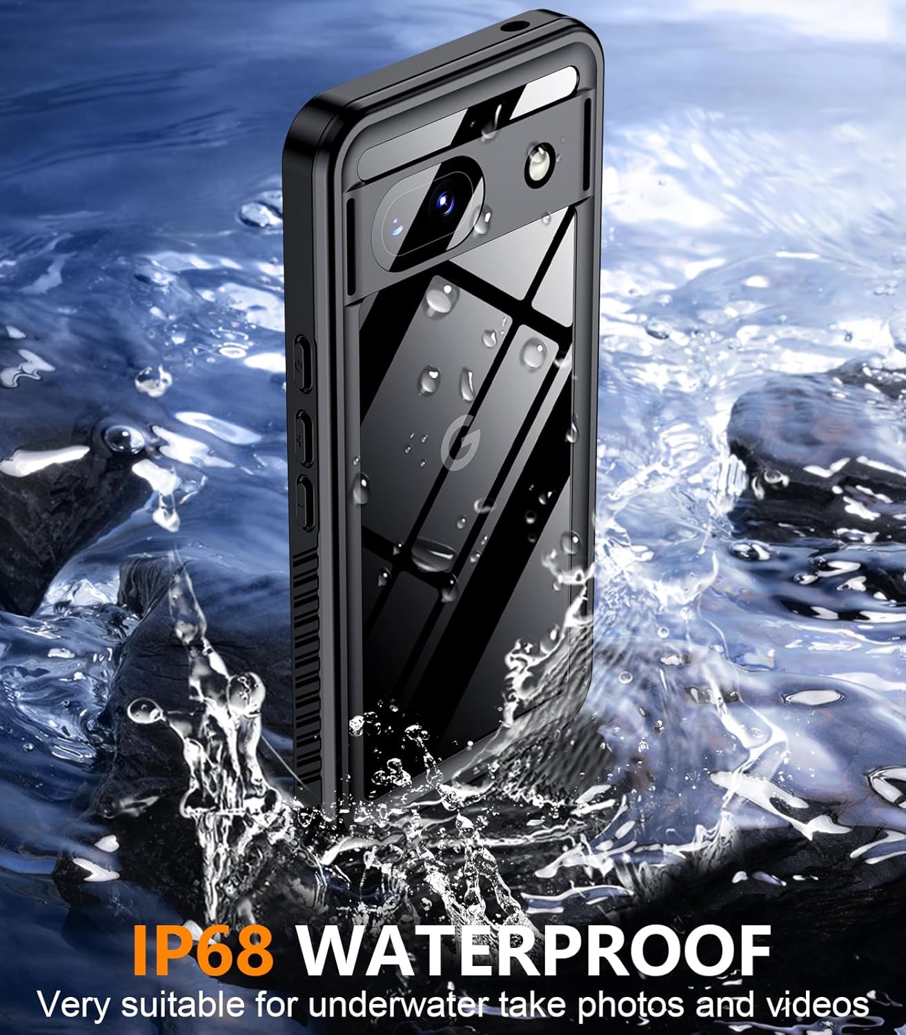Google Pixel 8 Shockproof & Waterproof Phone Case - Rugged Protective Cover for Drops, Dust & Rain - Perfect for Outdoor Adventures, Travel & Daily Use