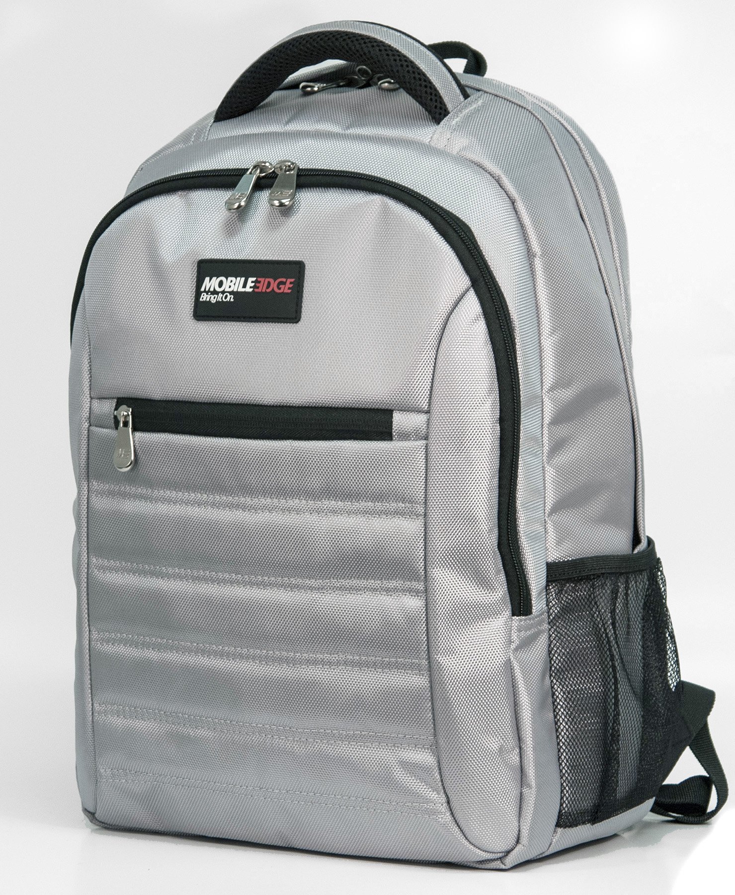Mobile Edge SmartPack Laptop Backpack for Men & Women - 16 Inch Laptop Compatible - Ultra Lightweight Business & Travel Backpack (Silver) - Perfect for Office Commute, College Students & Airplane Carry-On