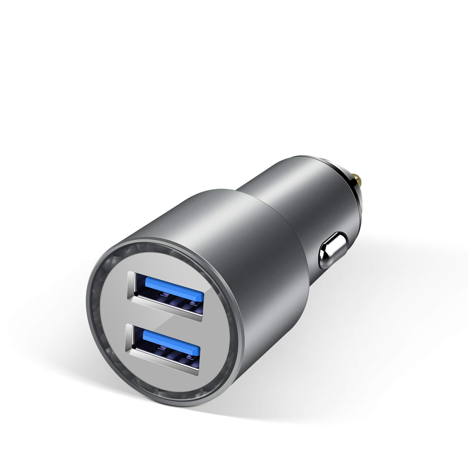 JDB 36W QC 4.8A Fast Car Charger - All Metal USB Car Charger Adapter for iPhone 15/14/13/12, Samsung Galaxy, iPad - Quick Charge for Road Trips & Commuting