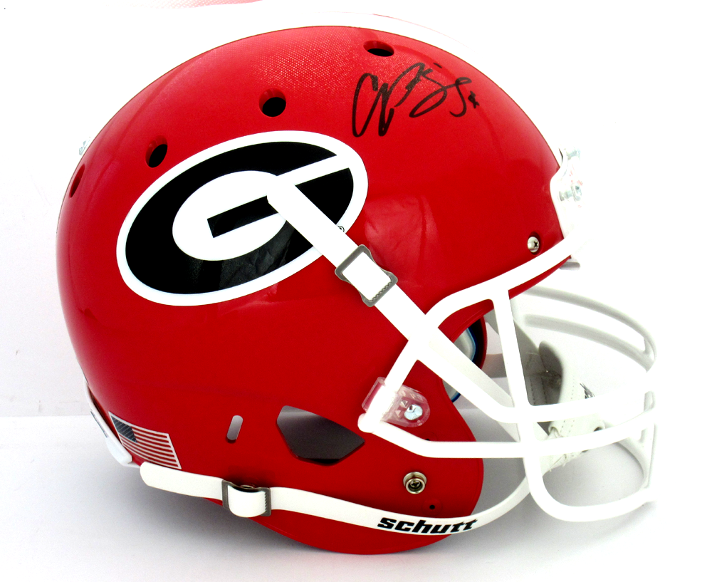 Champ Bailey Autographed Georgia Bulldogs Schutt Full Size NCAA Football Helmet - Collectible Memorabilia for Fans, Display, and Home Decor