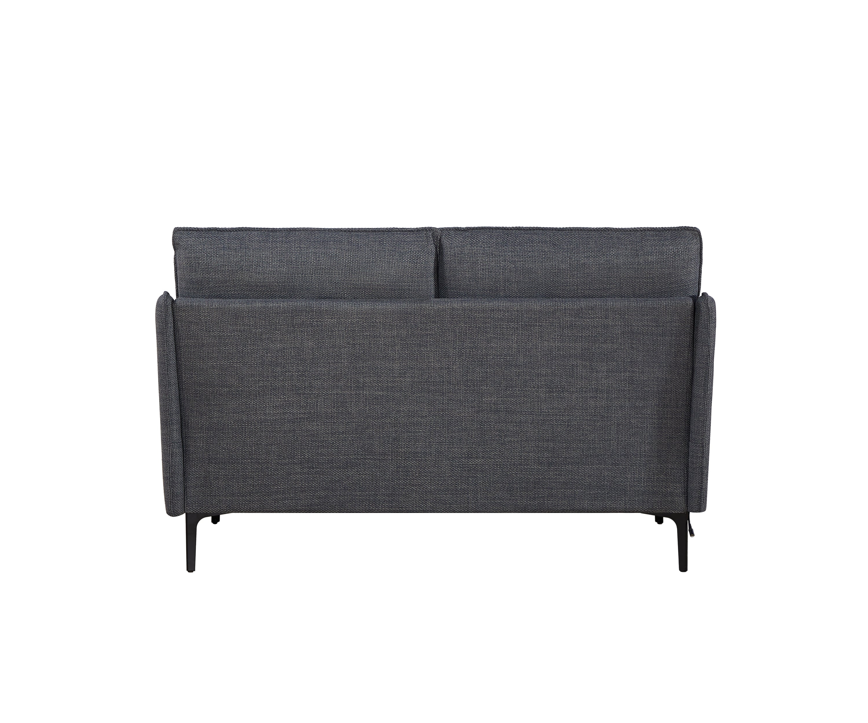 2 Seater Sofa with 2 Pillows & Metal Legs - Modern Loveseat for Living Room, Bedroom, Office | Perfect for Small Spaces, Apartments & Cozy Home Decor