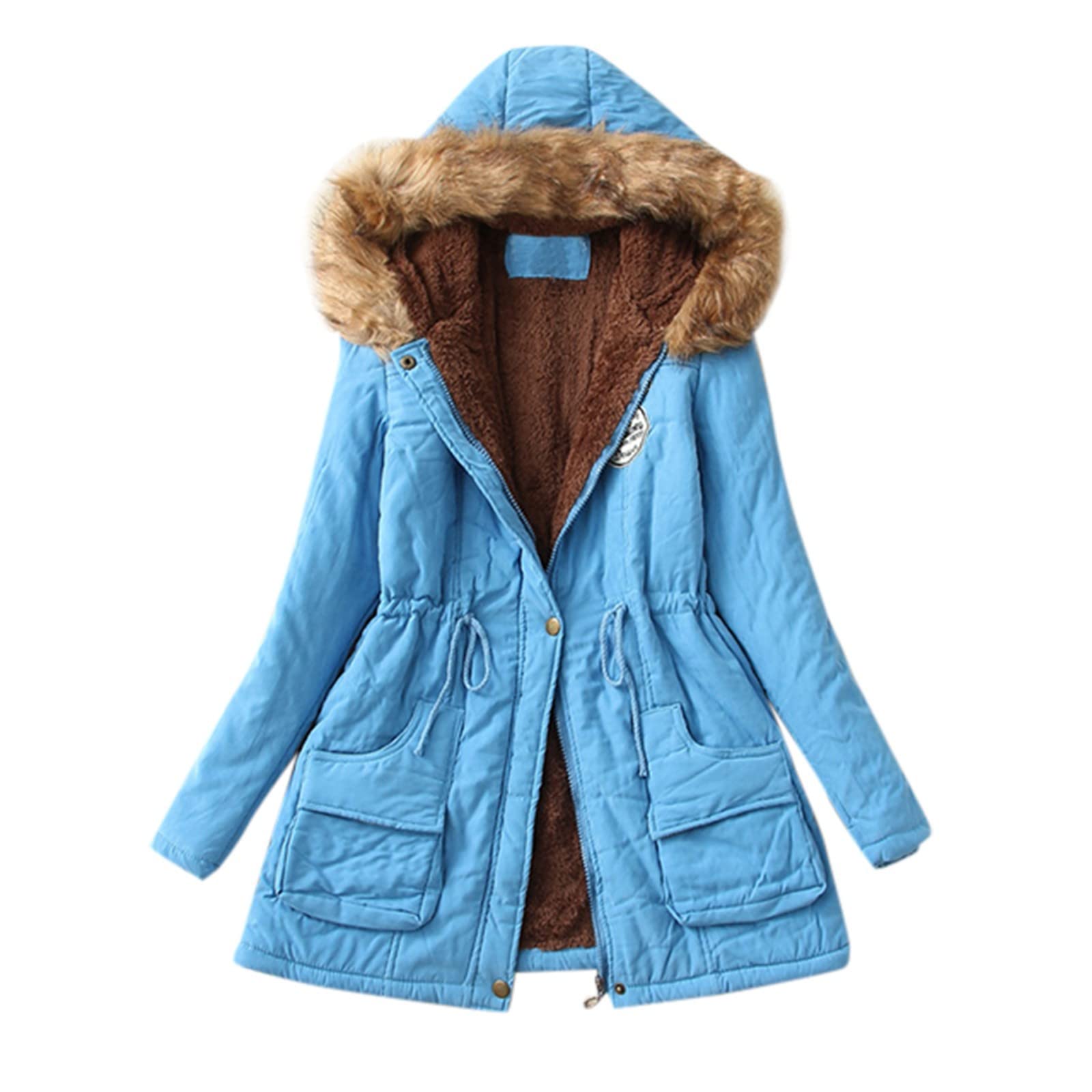 Women's Winter Jacket - Warm Hooded Coat, Slim Fit Winter Outwear, Oversized Sweatshirt & Cardigan Top for Cold Weather | Perfect for Snowboarding, Skiing & Daily Winter Wear