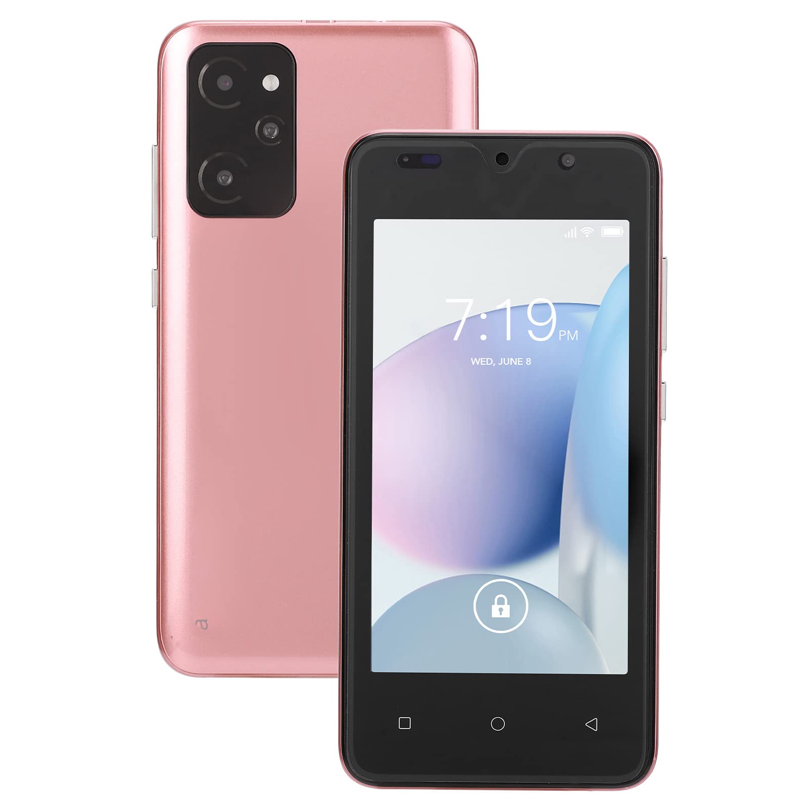 Cuifati Unlocked Smartphone - 4.66 Inch HD Screen Android Phone with 2100mAh Battery, 1GB RAM 8GB ROM, Dual SIM GSM International Model (Rose Gold) - Perfect for Travel, Business & Everyday Use