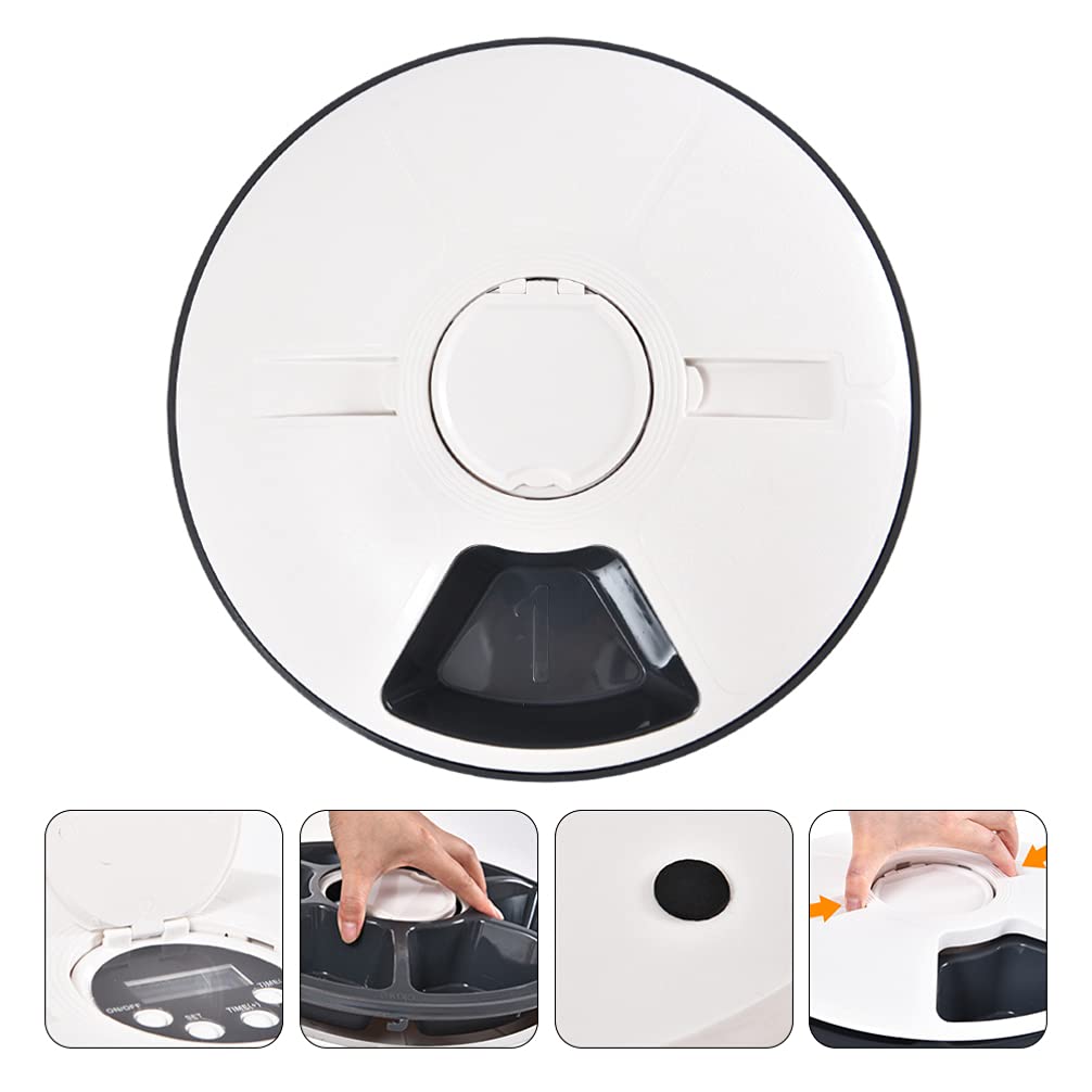 Balacoo Automatic Pet Feeder - Digital Cat & Dog Food Dispenser for Wet/Dry Food, ABS Bowl - Perfect for Puppy, Kitten & Small Pets - Ideal for Home, Travel & Busy Pet Owners