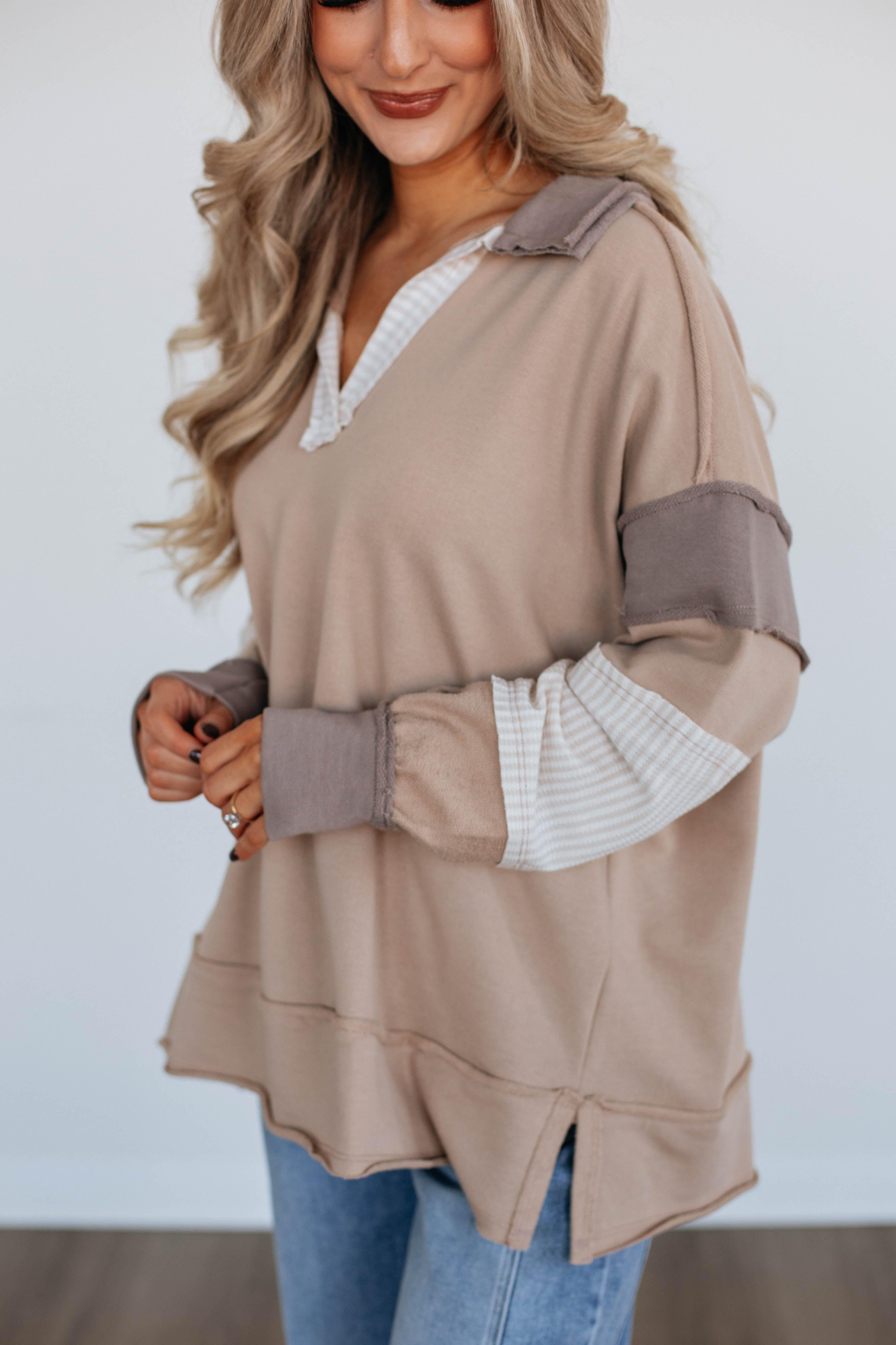 Colson Contrast Pullover Sweatshirt for Men & Women - Stylish Casual Wear for Everyday Comfort | Perfect for Outdoors, Gym & Lounge