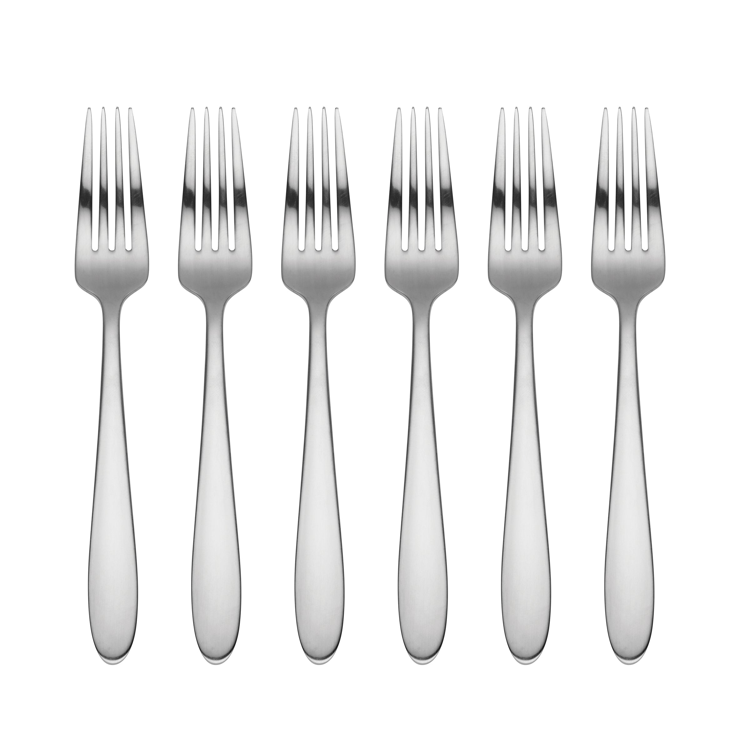 Premium Stainless Steel Salad Forks Set of 6 - Elegant Dinnerware for Parties, Weddings & Fine Dining - Dishwasher Safe Flatware