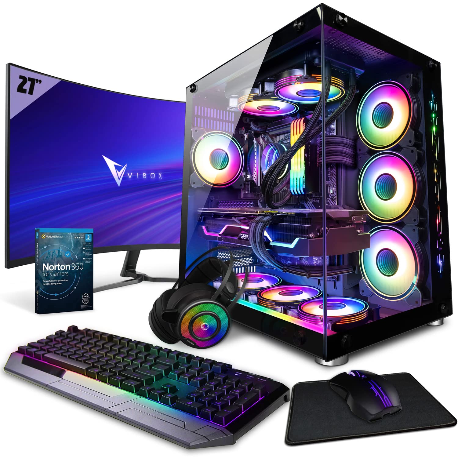 Vibox VIII-44 Gaming PC Bundle with 27