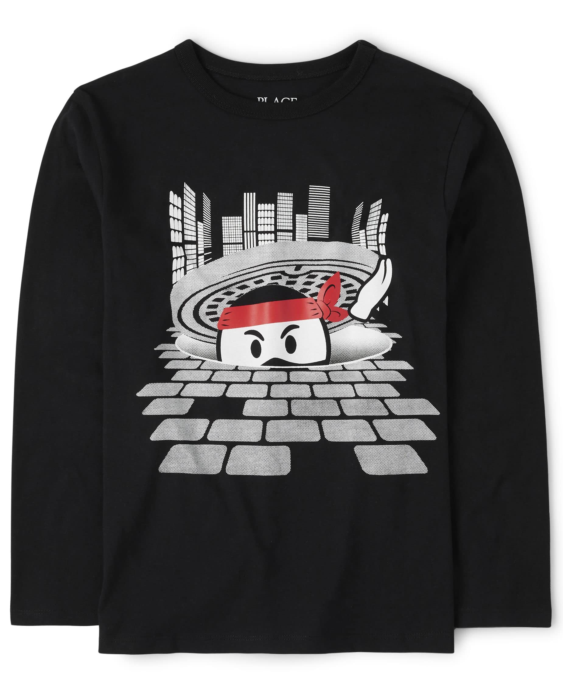 The Children's Place Boys' Long Sleeve Graphic T-Shirts - Soft Cotton Tees for Everyday Wear | Playdates, School & Casual Outfits