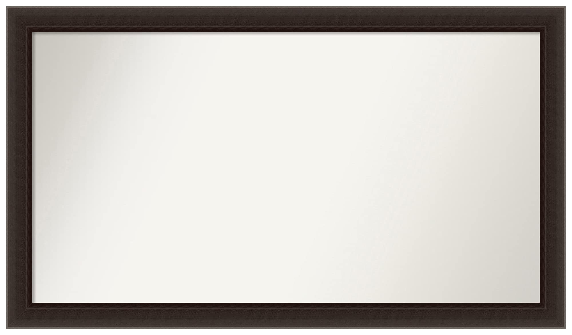 Amanti Art Custom Wall Mirror - 24.5 x 42.5 Inch Non-Beveled Rectangular Bathroom Mirror with Espresso Brown Narrow Frame | Various Sizes Available | Perfect for Bathroom, Bedroom & Entryway Decor