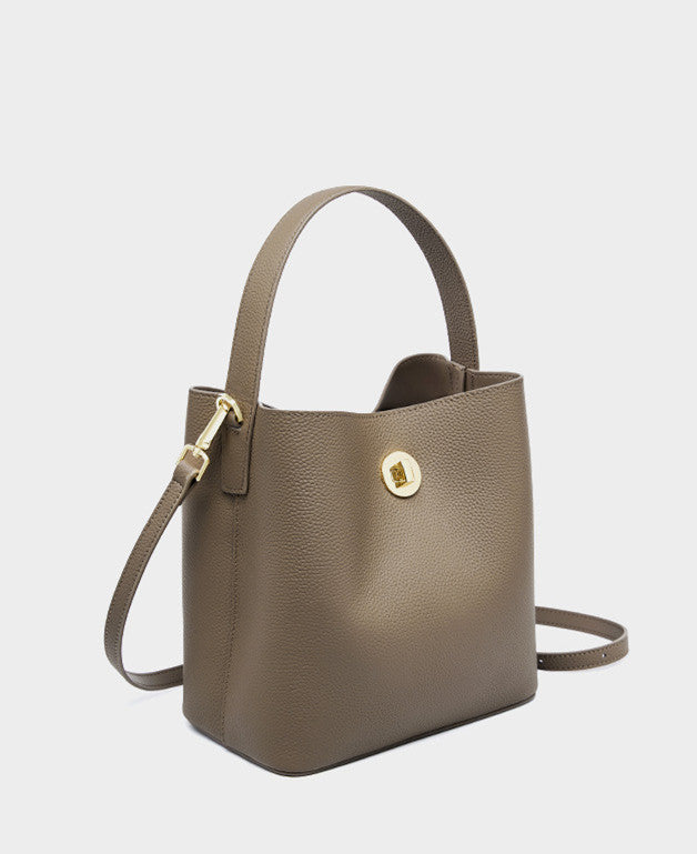 Minimalist Leather Bucket Bag for Women - Stylish & Spacious Crossbody Handbag - Perfect for Work, Travel & Everyday Use
