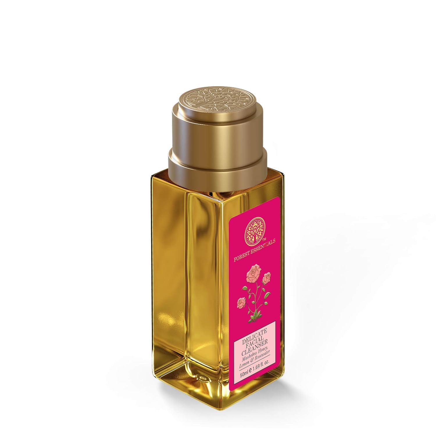 Forest Essentials Delicate Facial Cleanser with Mashobra Honey, Lemon & Rosewater - Gentle Face Wash for Dry & Sensitive Skin | Daily Skincare Routine, Morning & Night Cleansing