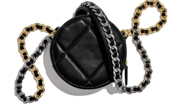 Chanel 19 Flap Bag with Chain - Black Leather Crossbody Clutch for Women | Perfect for Evening Parties, Date Nights & Special Occasions