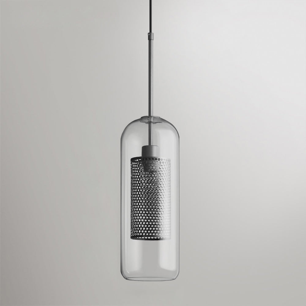 Chiswick Glass Pendant Light - Modern Hanging Ceiling Lamp for Kitchen Island, Dining Room & Bedroom Lighting